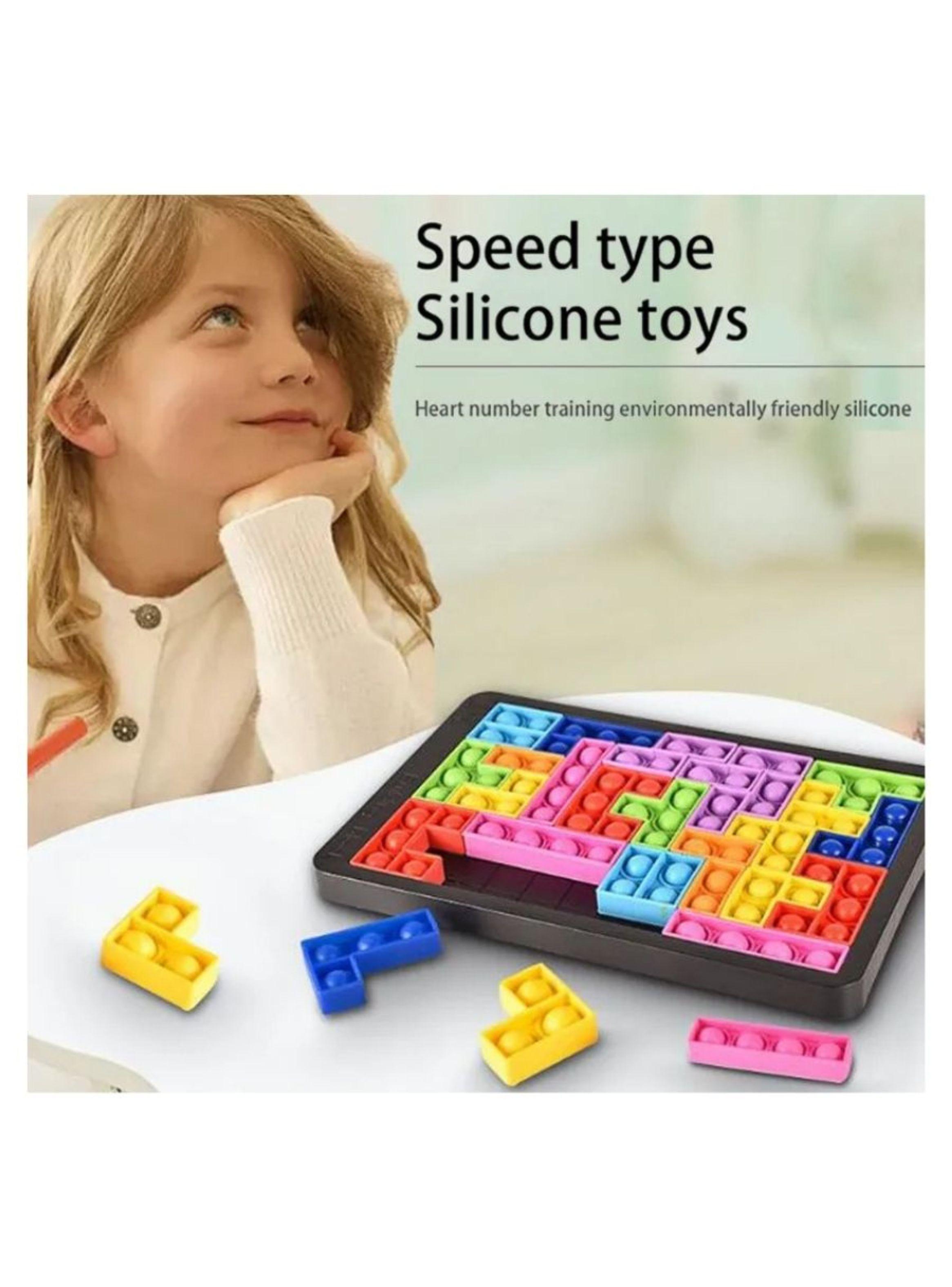 Juego De 27 Bloques De Buliding Pop It Bubble Tetris-3