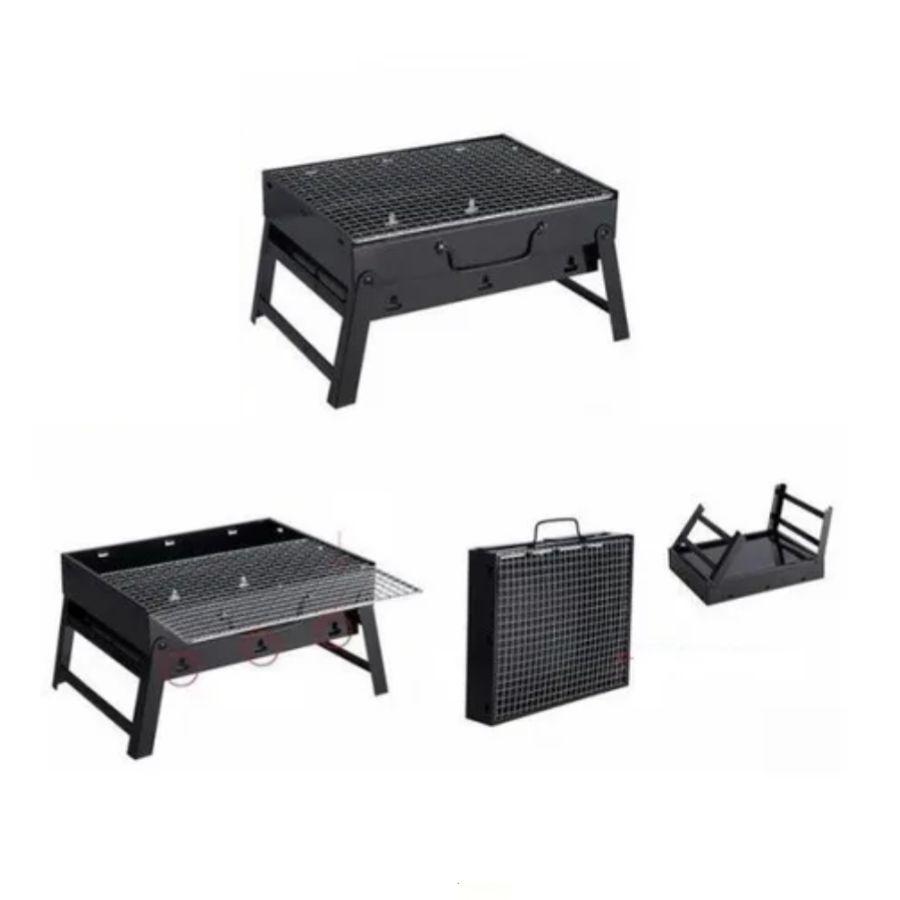 Parrillero Para Carbón Portátil  Plegable Asados Grill -2