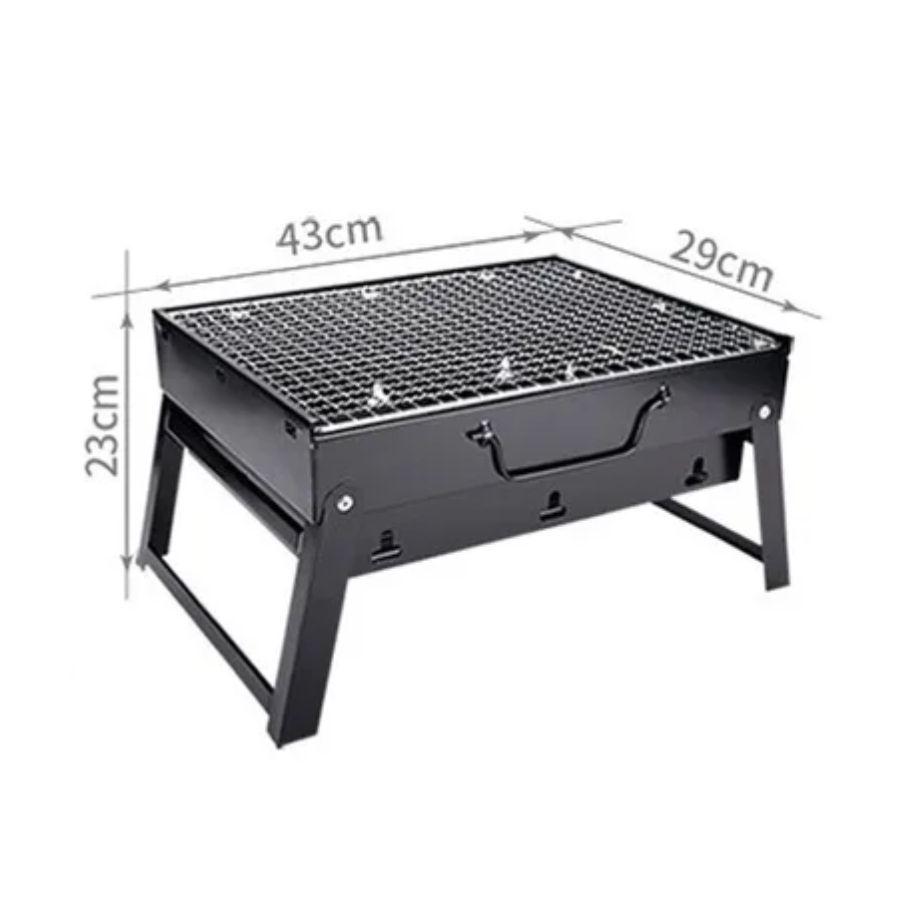 Parrillero Para Carbón Portátil  Plegable Asados Grill -3