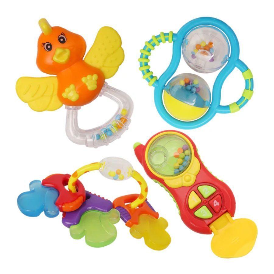 Juego De 4 Sonajeros Musicales Multicolores-0