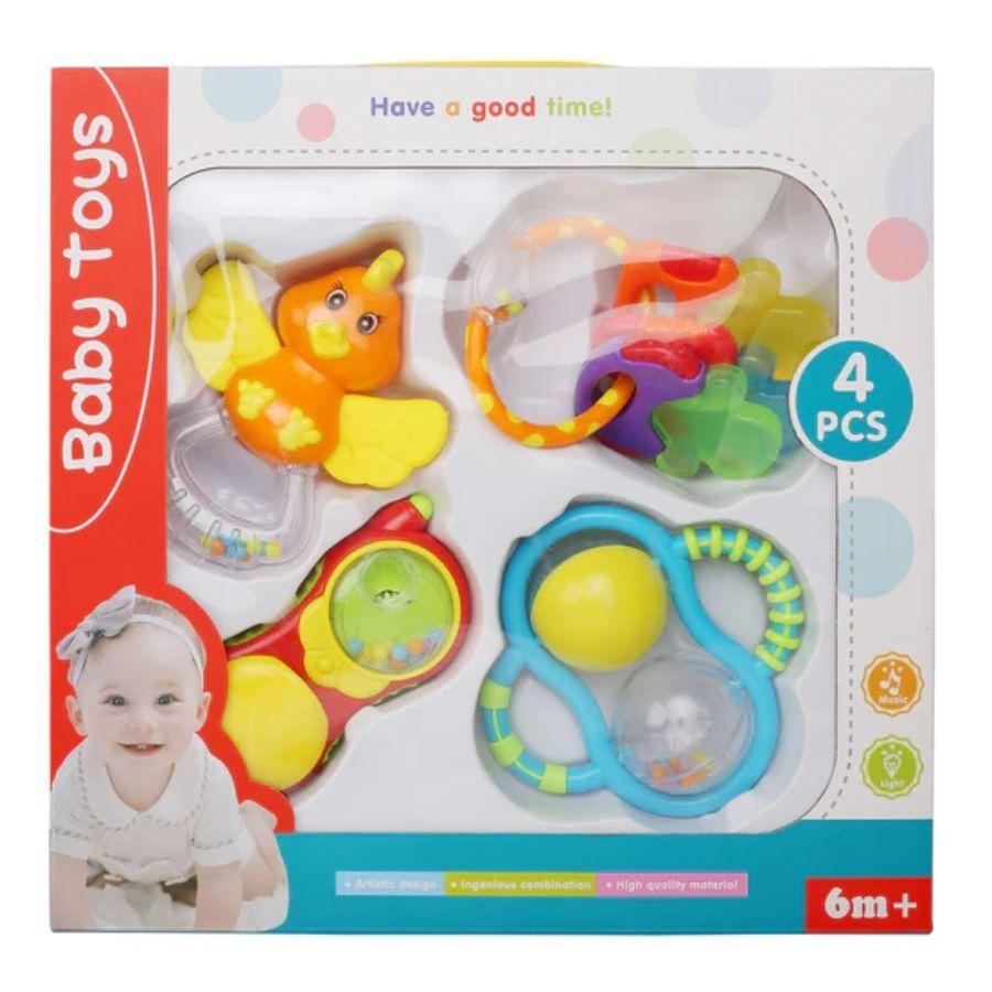 Juego De 4 Sonajeros Musicales Multicolores-1