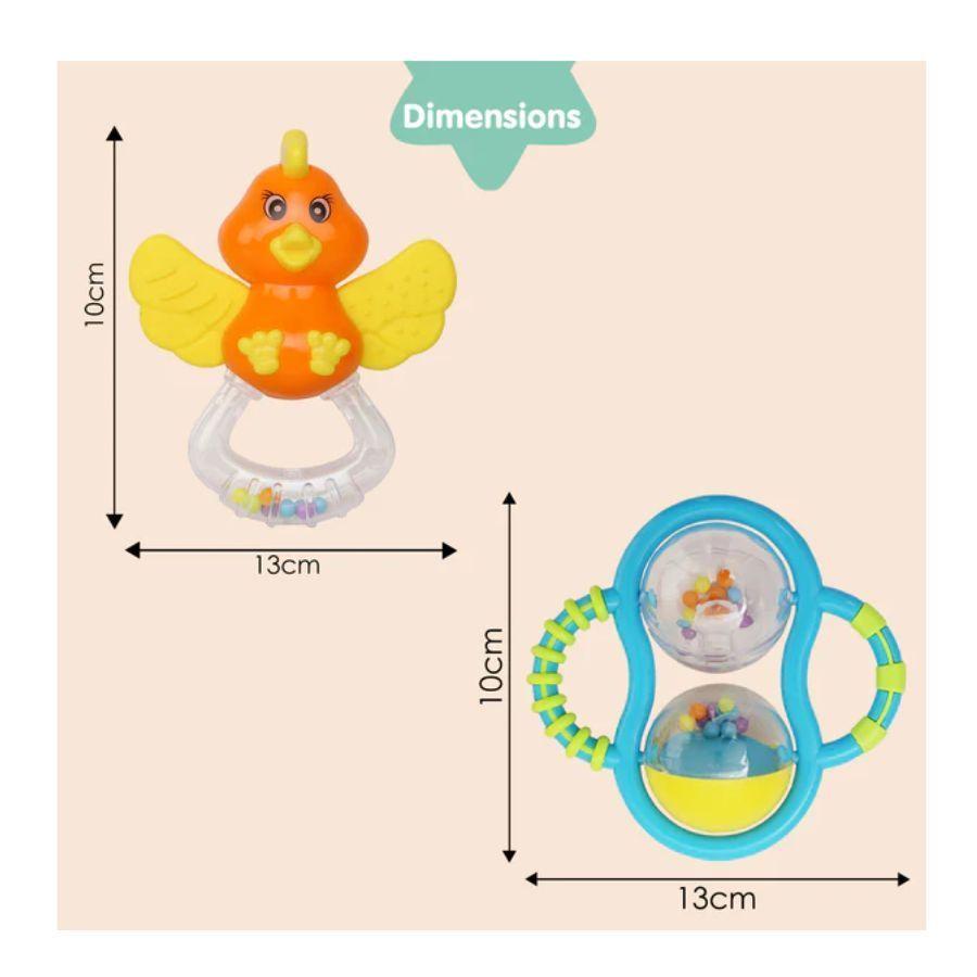 Juego De 4 Sonajeros Musicales Multicolores-3