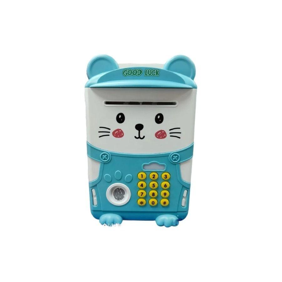 Alcancía Electrónica Automática con sonido huella niños azul-3