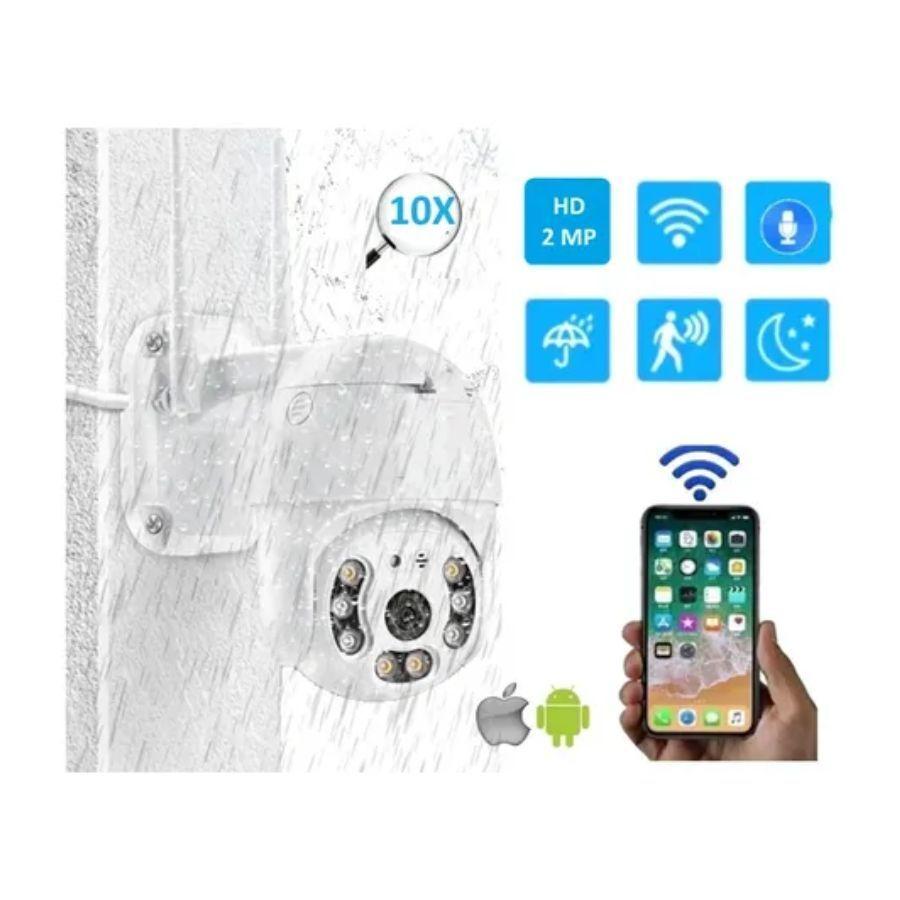 Camara Ip De Seguridad Exterior 1080 Domo 360 Ptz Land Wifi-4