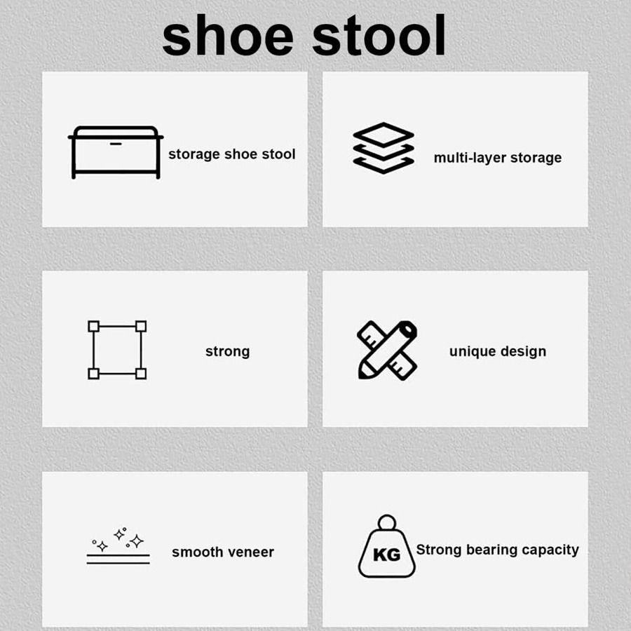 Estante Banco Organizador De Zapatos Moderno Blanco-1