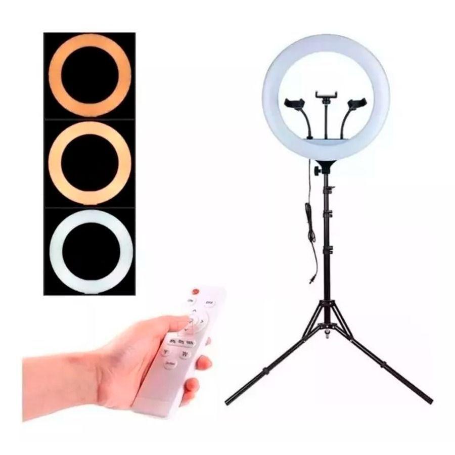 Aro De Luz 36 Cm Led Trípode 2.10 Metros + 3 Soportes-1