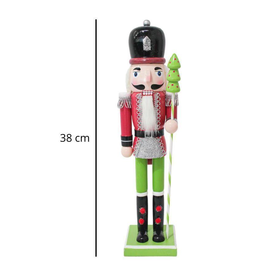 Cascanueces De Madera Figura Decorativa De Navidad 38 cm-4