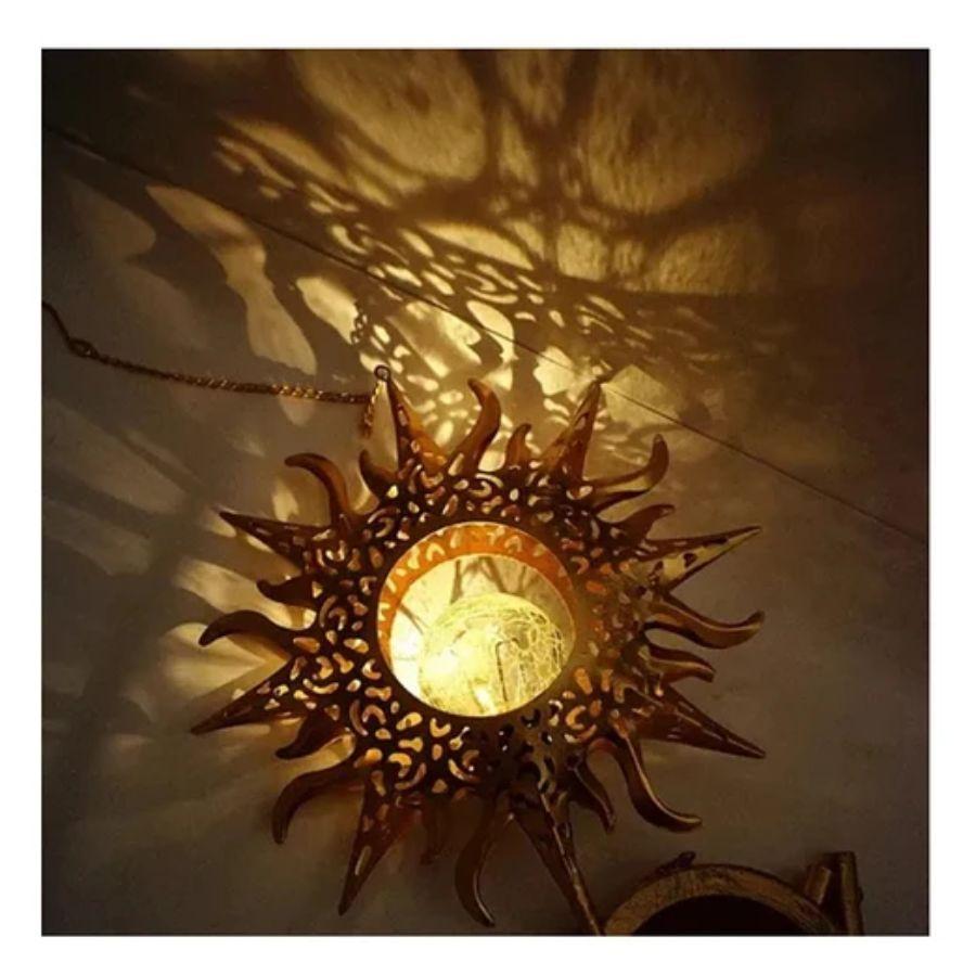 Campanas De Viento Solar Diseño Sol -2
