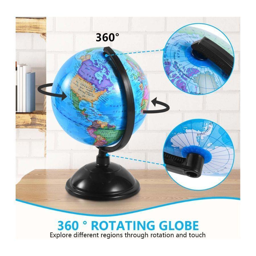 Esfera Globo Terraqueo Mapa Mundi de 14cm-3