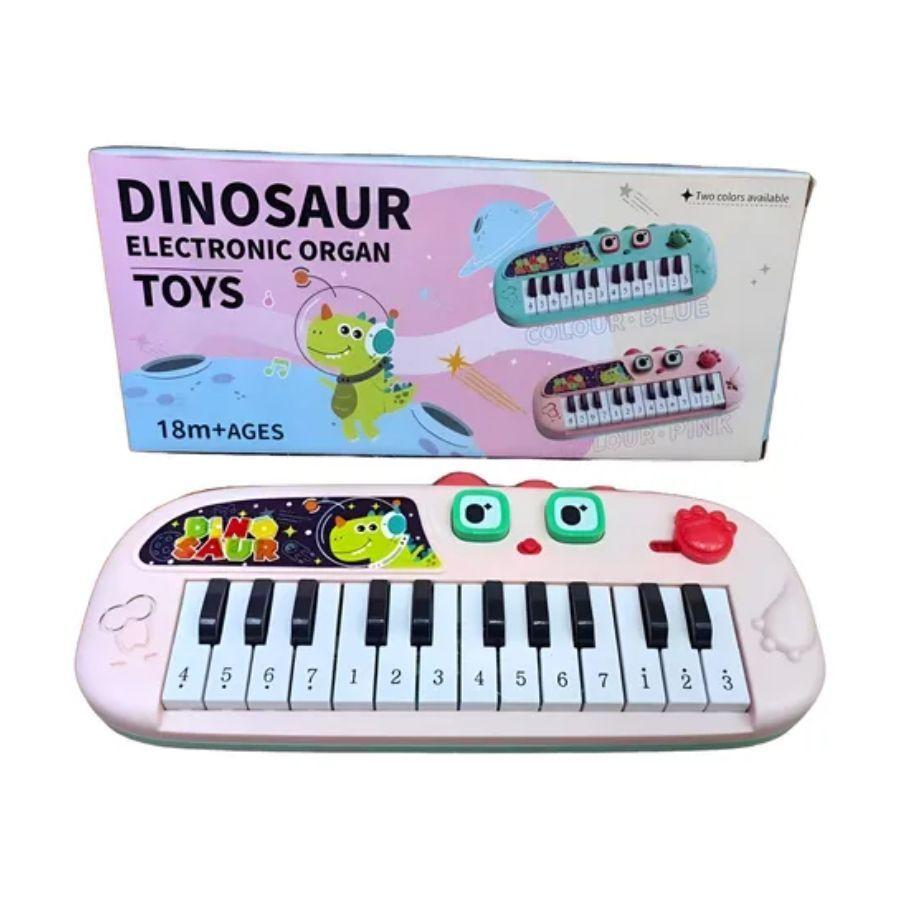 Piano Infantil Organo Electrónico Dinosaurio Para Niños -0
