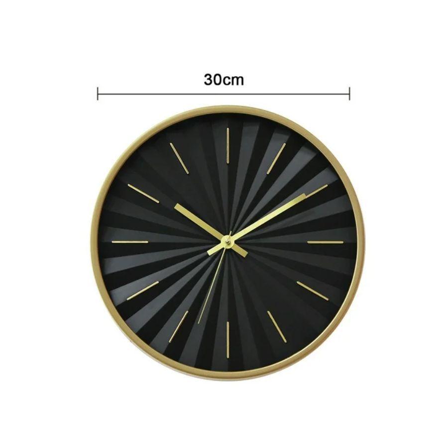 Reloj De Pared Minimalista Negro 30cm-2