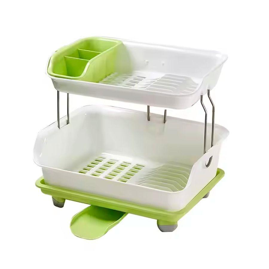 Escurridor Secador De Platos Multifuncional De 2 Niveles-2