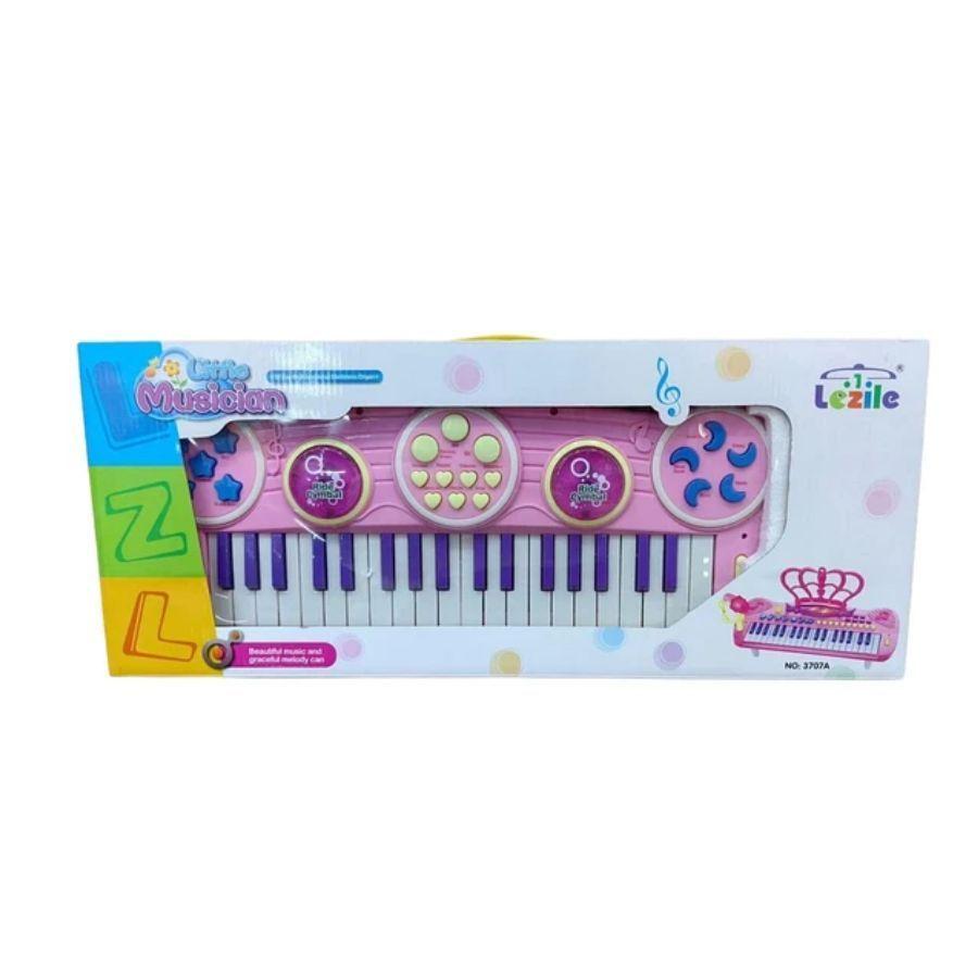 Teclado Piano Para Niños Little Musician Rosa-2