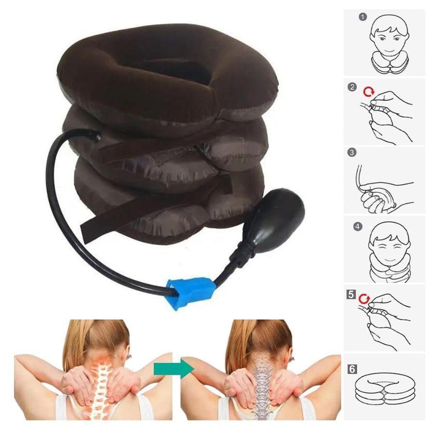 Cojín Inflable De 3 Capas Para El Dolor En La Cervical -1