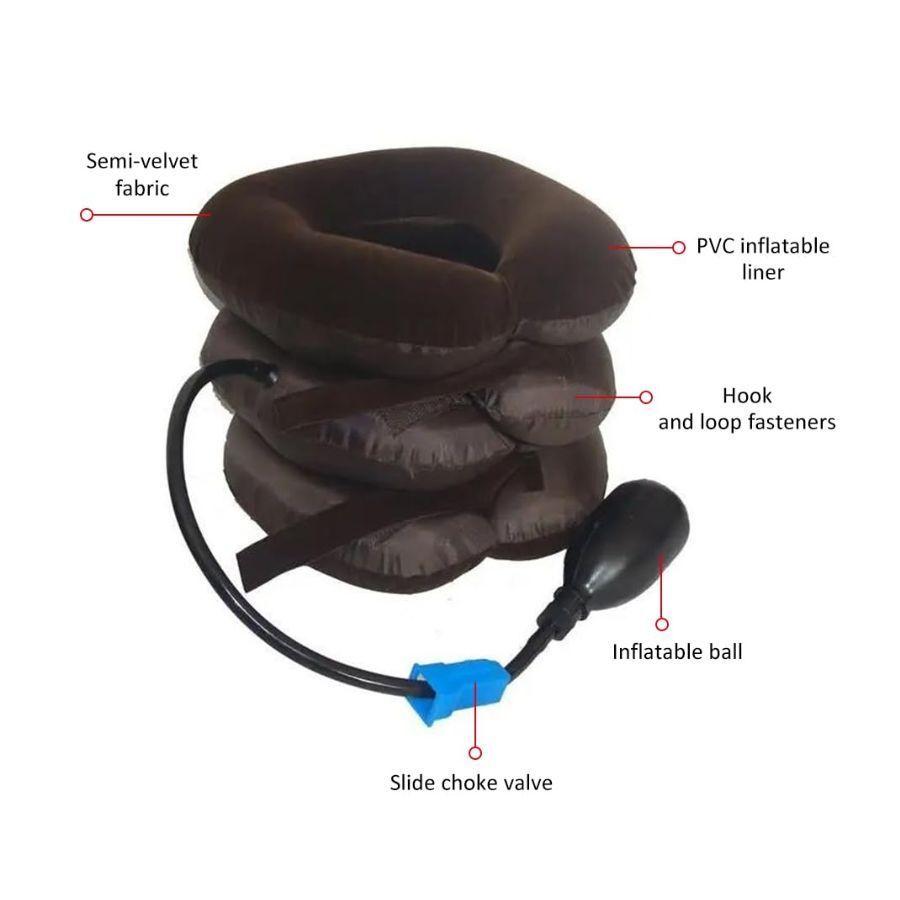 Cojín Inflable De 3 Capas Para El Dolor En La Cervical -4