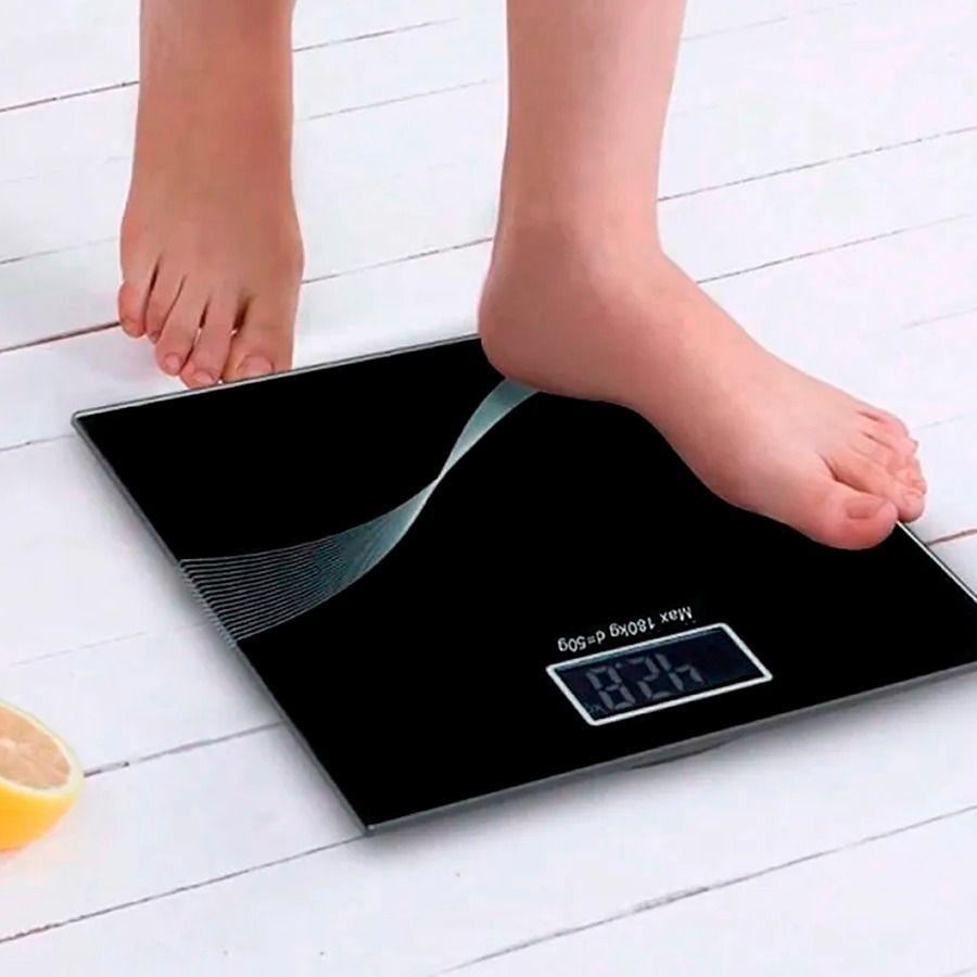 Báscula Digital De Vidrio Con Pantalla Lcd 180Kg-2