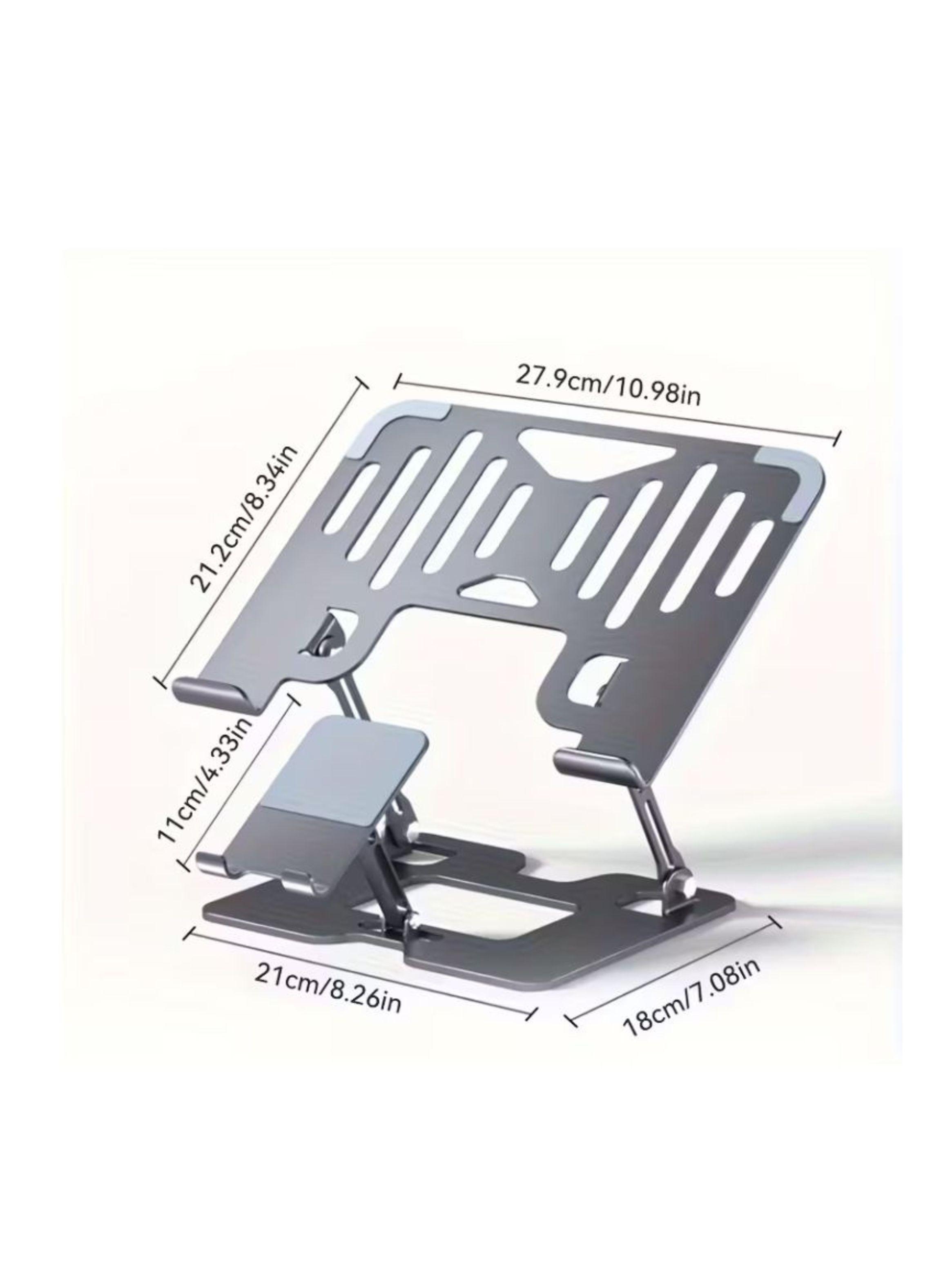 Soporte Ergonómico de Aluminio para Laptop y Celular 2 en 1-2