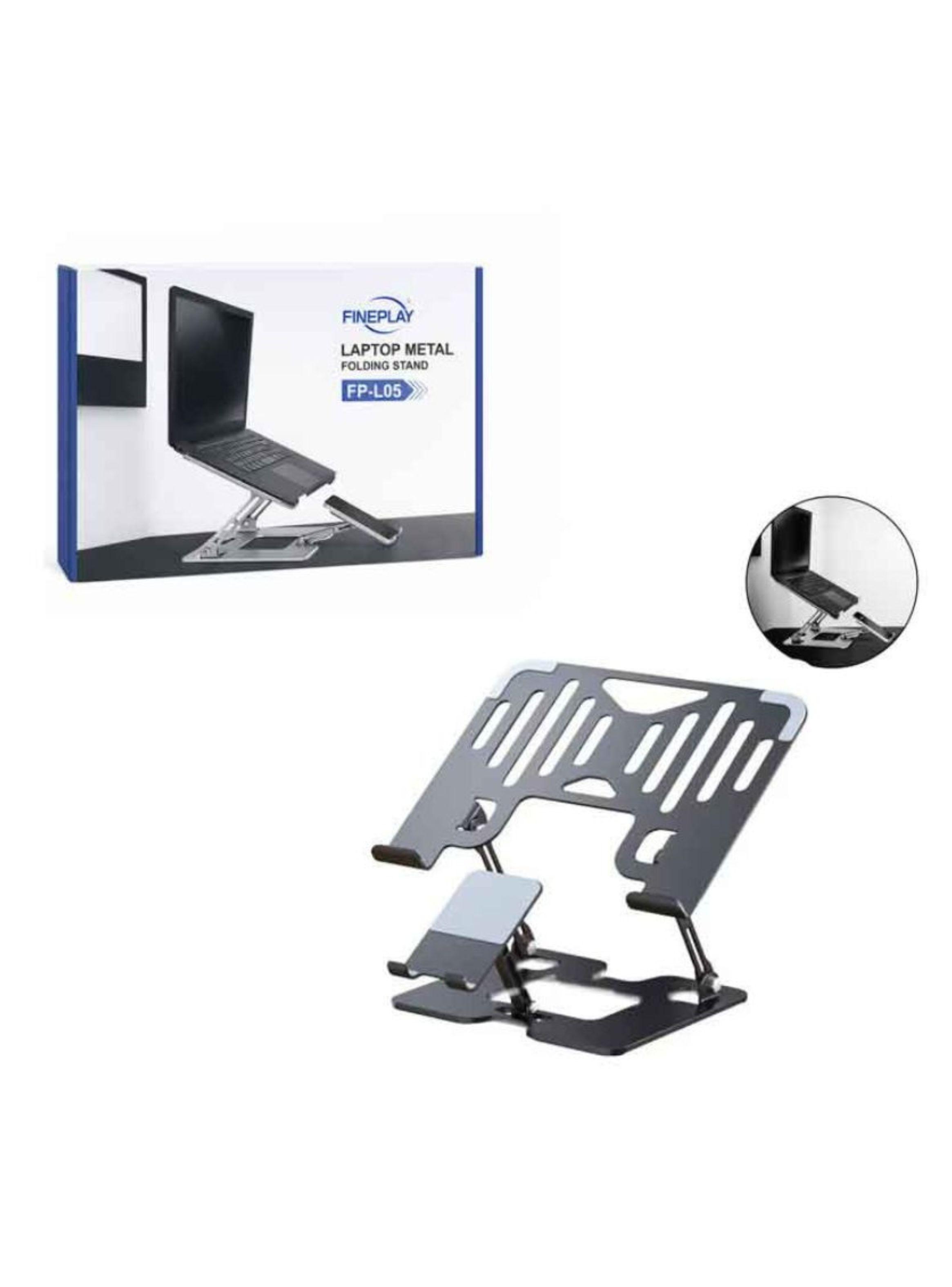 Soporte Ergonómico de Aluminio para Laptop y Celular 2 en 1-3