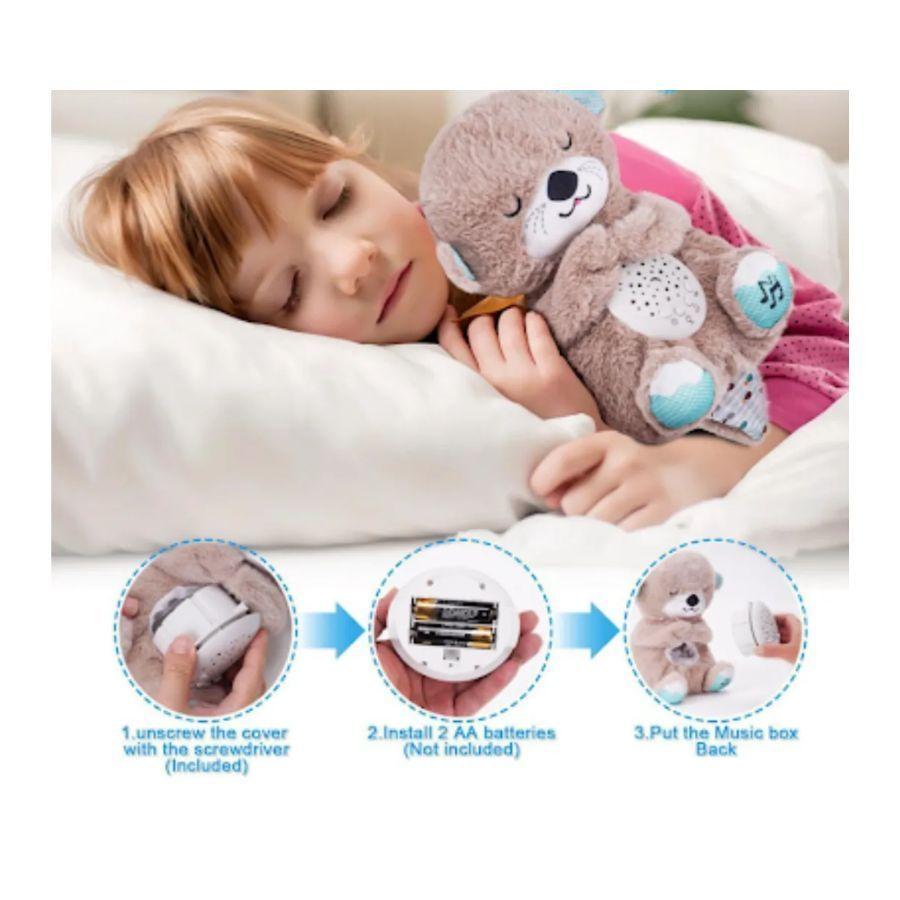 Peluche Nutria Bebe Estimulación Sensorial -2