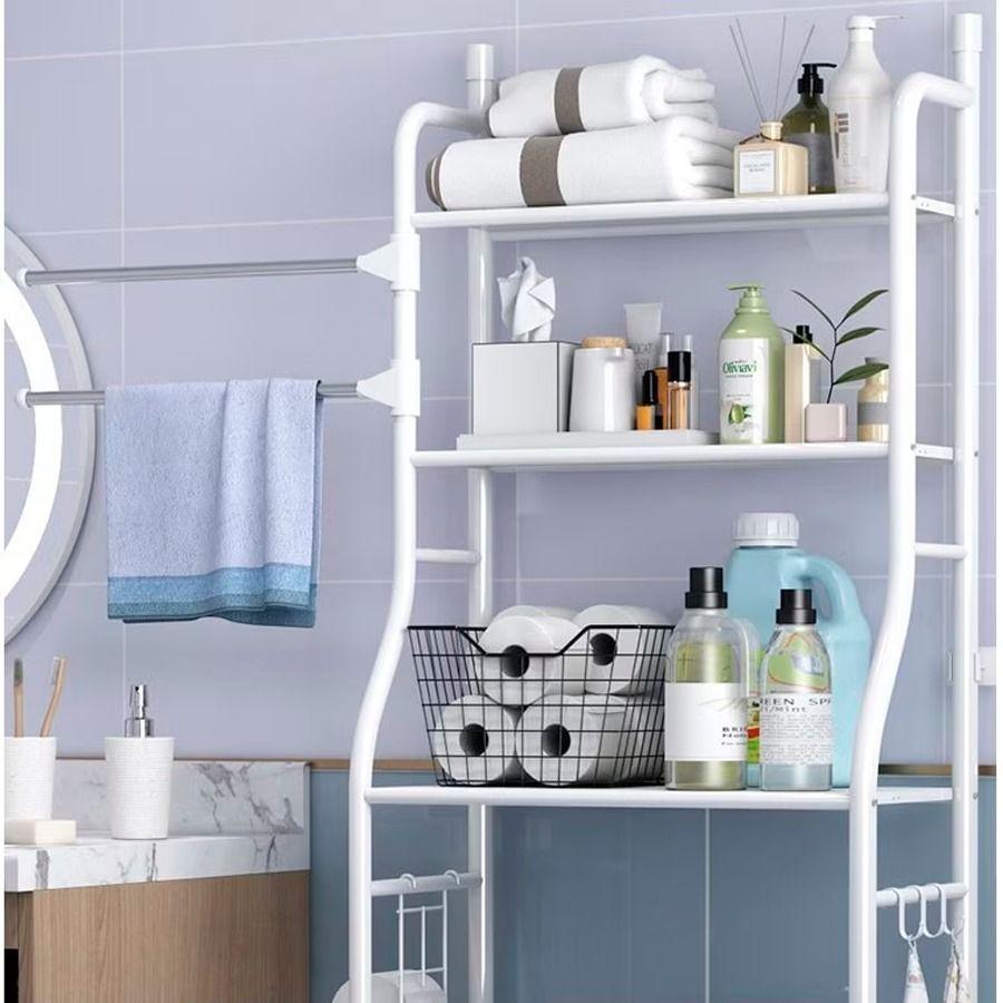 Estante Organizador Metálico De Almacenamiento Para Baño De 3 Niveles-2
