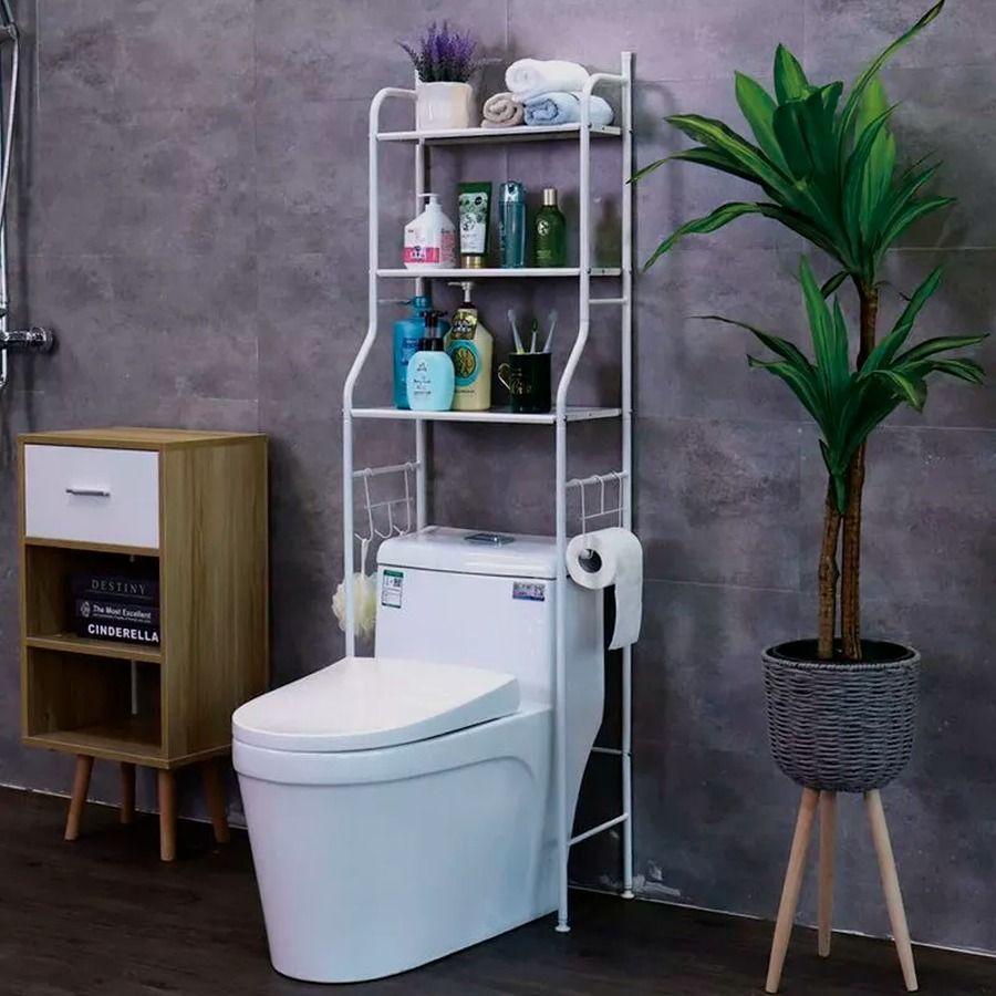 Estante Organizador Metálico De Almacenamiento Para Baño De 3 Niveles-5