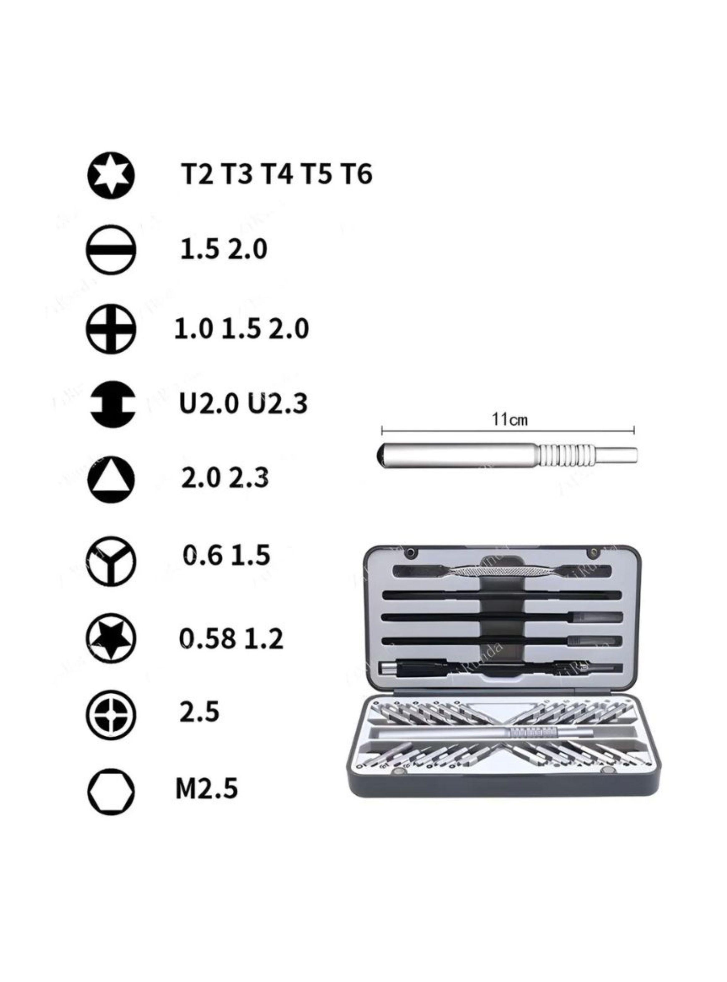 Juego Destornilladores Precisión 26 En 1 Magnético Profesional-4