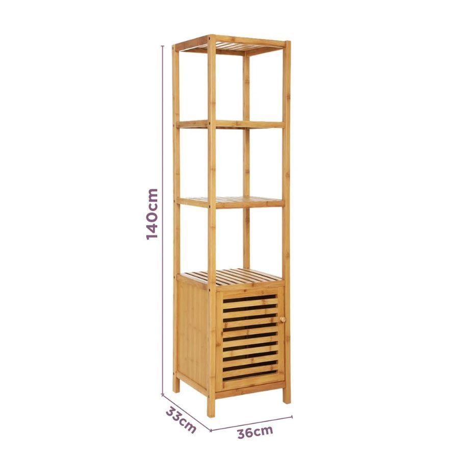 Estante Organizador Repisa 4 Niveles Con Puerta-2