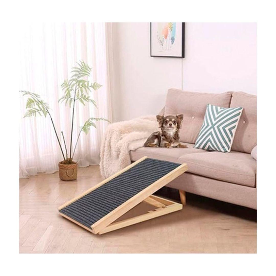 Rampa para Perro Plegable 4 Alturas Ajustable Antideslizante-1