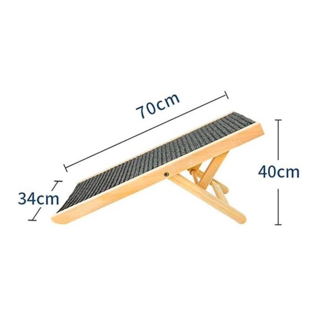 Rampa para Perro Plegable 4 Alturas Ajustable Antideslizante-4