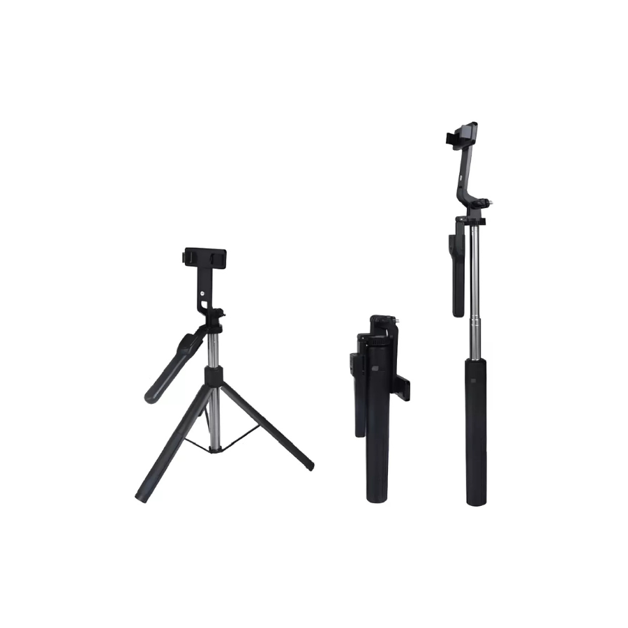 Trípode Con Monopod + Control Mando Bluetooth Palo Selfie-2