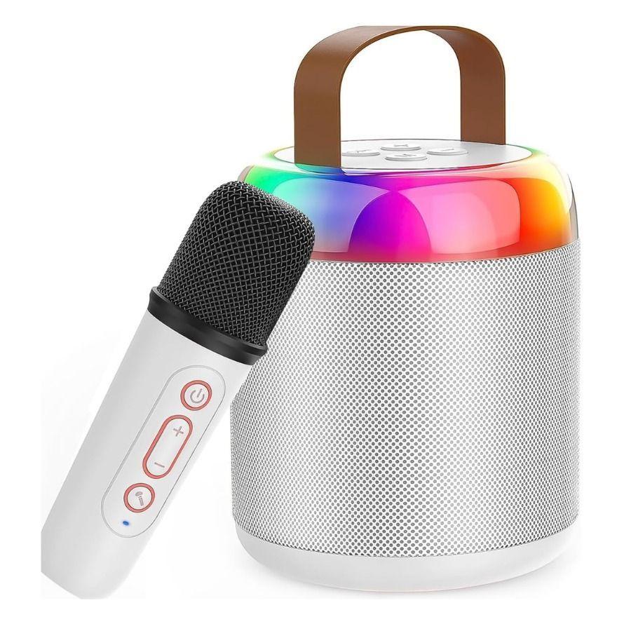 Mini máquina Karoke, altavoz portátil Bluetooth 5.3 1 micrófono -3