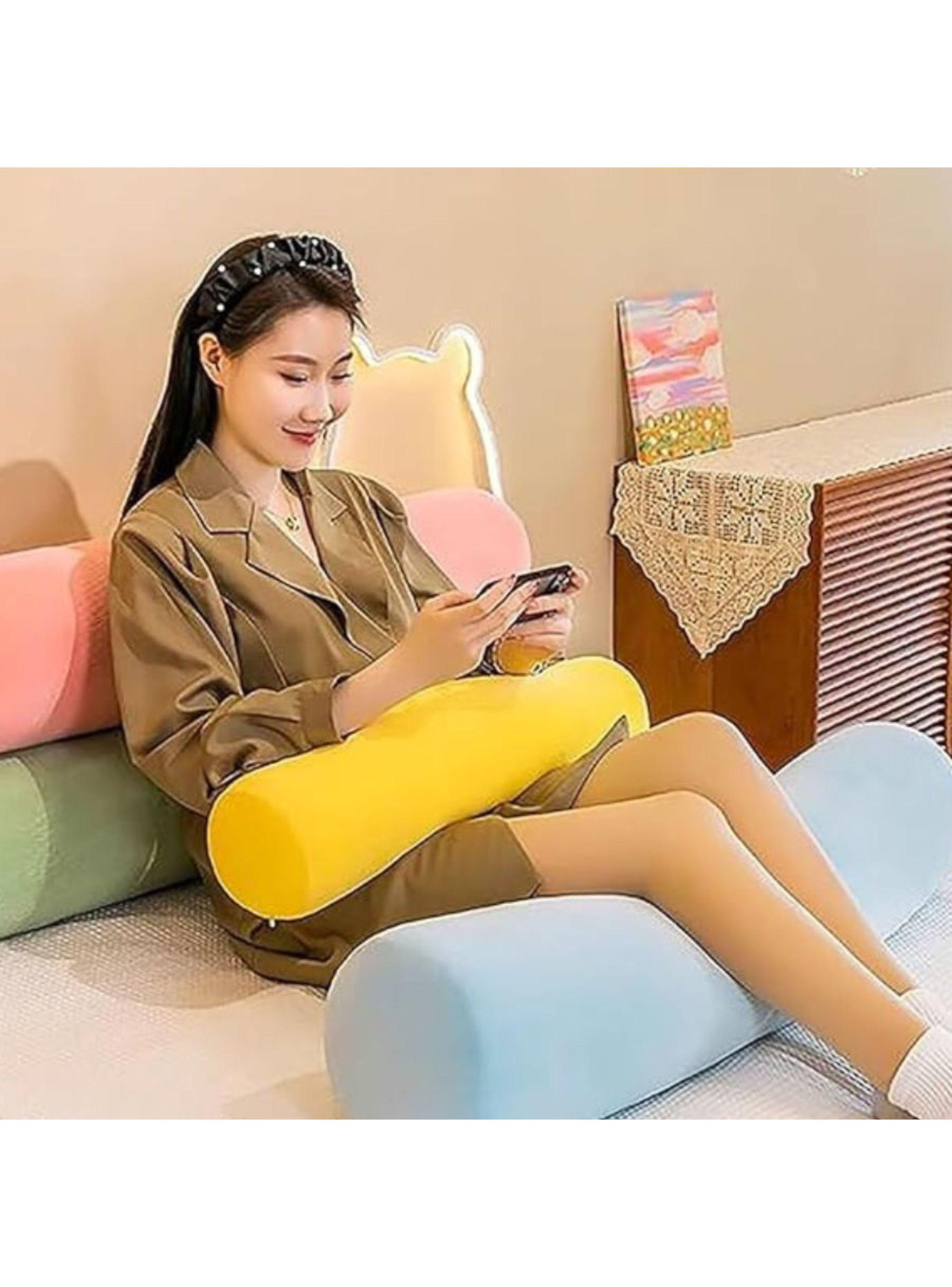 Cojín Almohada Abrazable 115cm Amarillo -3