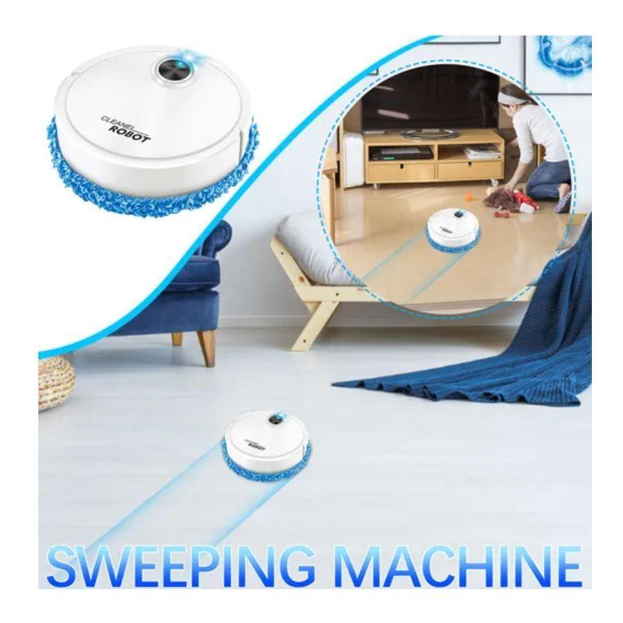 Robot Trapeador Inteligente Para Casa Blanco-4