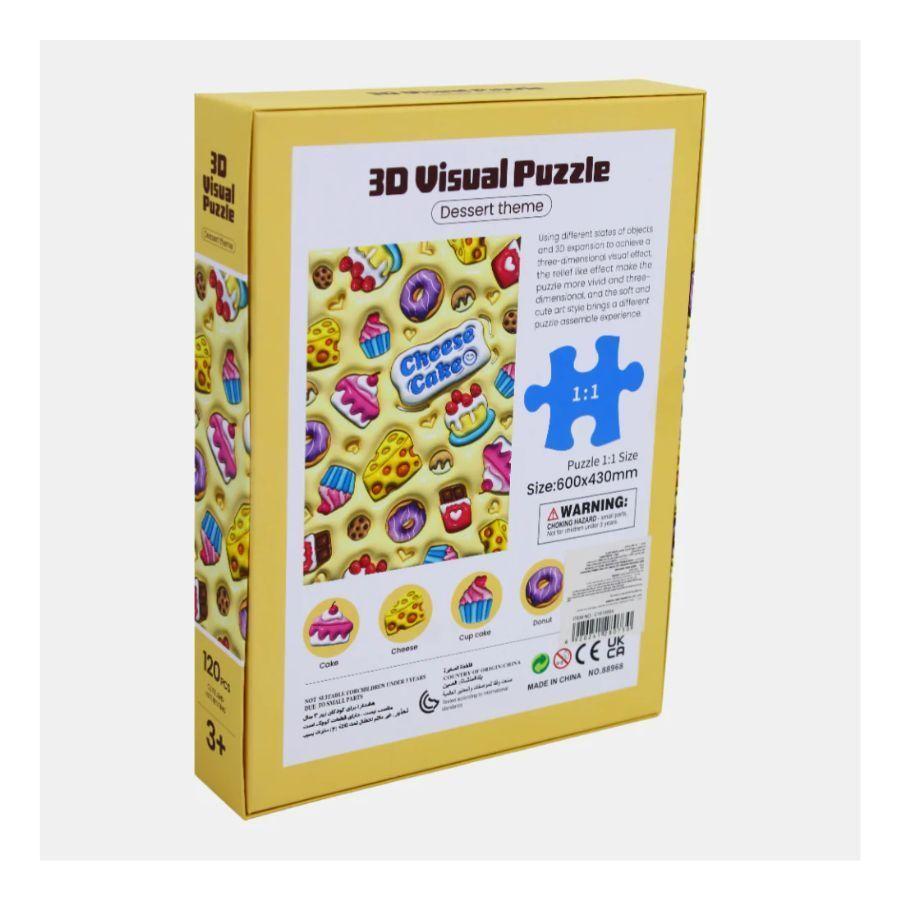 Puzzle 3D Cheese Cake 120 Piezas -3