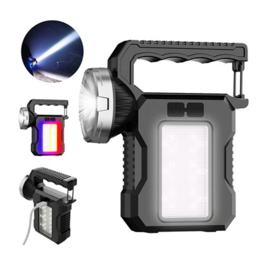 Linterna Solar Y Recargable USB LED De Mano-3