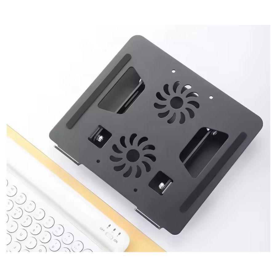 Soporte Aluminio Cooler Para Notebook 360°-2