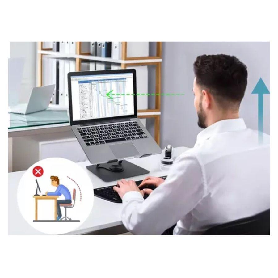 Soporte Aluminio Cooler Para Notebook 360°-3