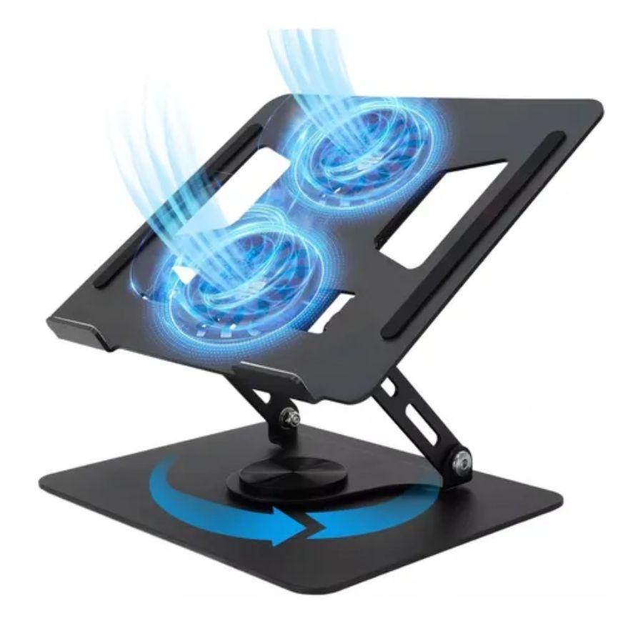Soporte Aluminio Cooler Para Notebook 360°-5