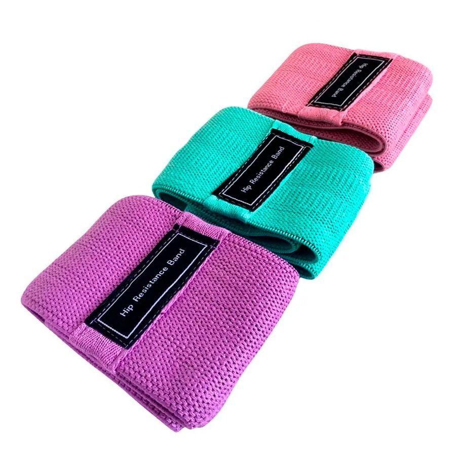 Set 3 Bandas De Resistencia Elásticas Para Piernas Y Glúteos-3