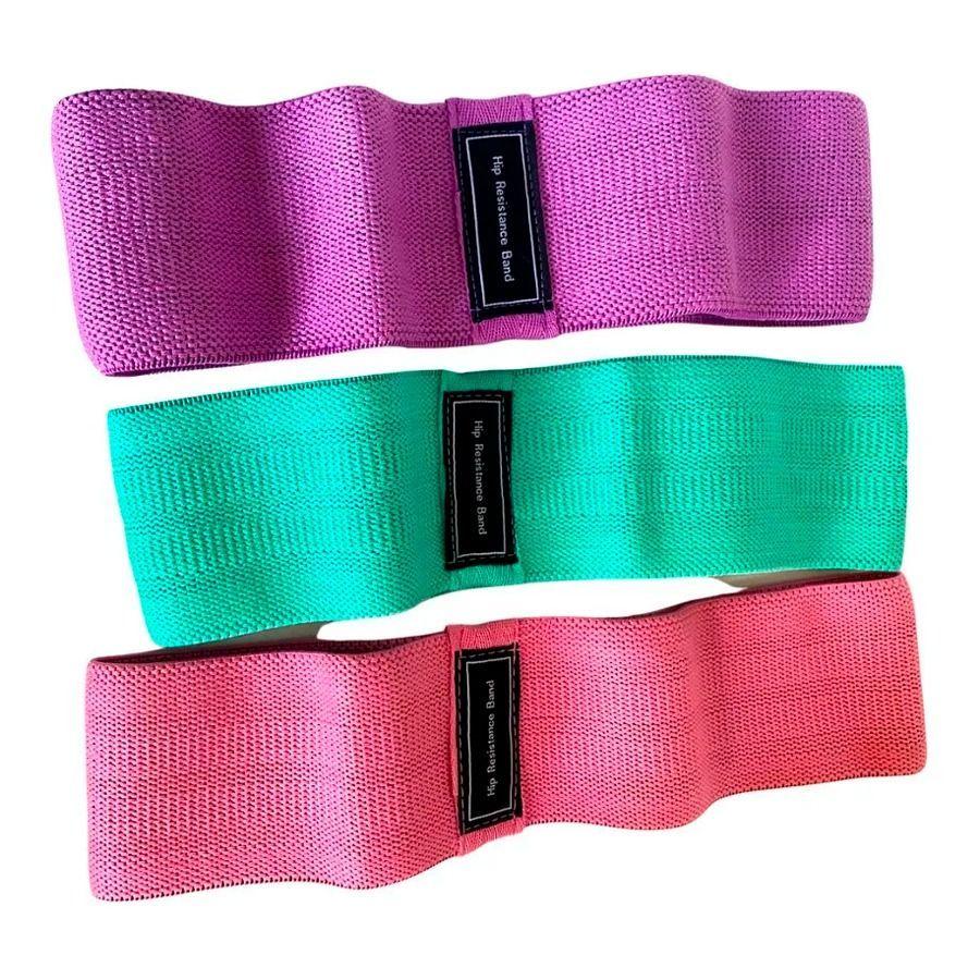 Set 3 Bandas De Resistencia Elásticas Para Piernas Y Glúteos-4