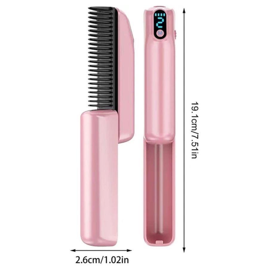 Peine Alisador De Cabello Calentamiento Rápido Pantalla Led-3