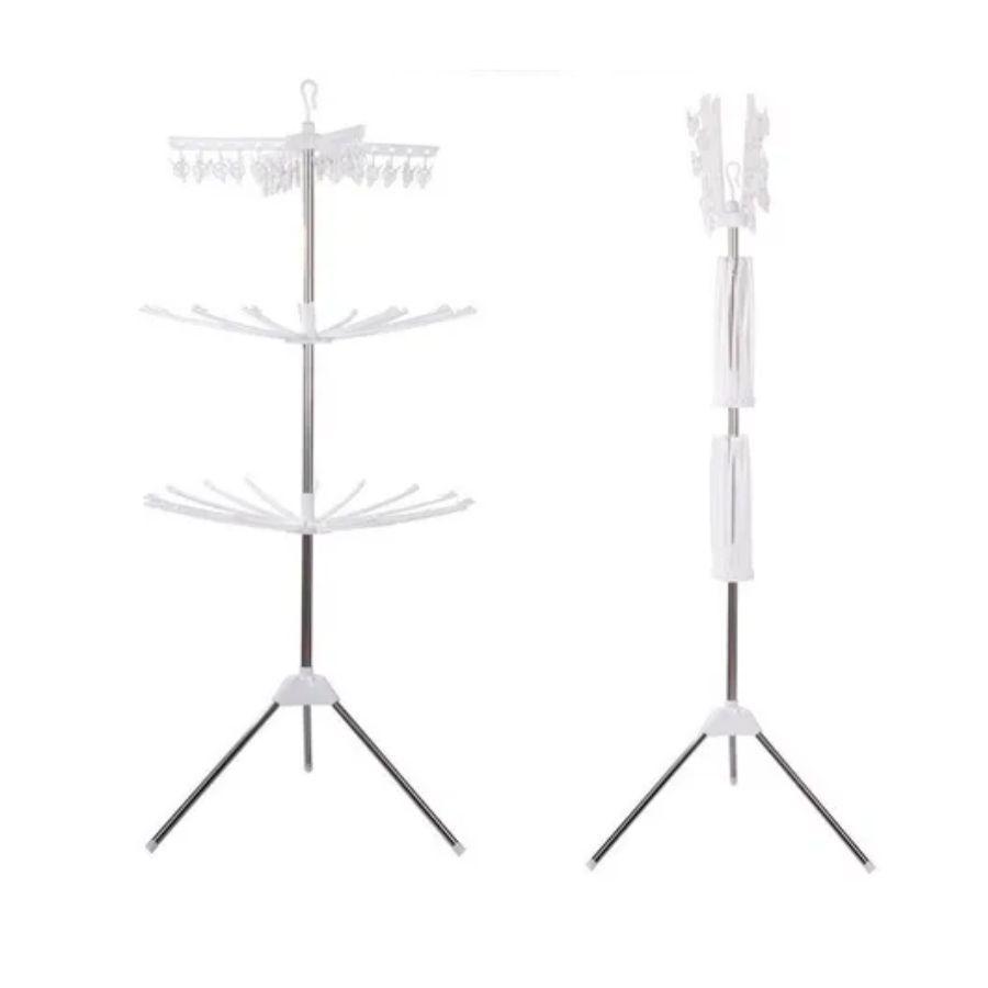 Tendedero De Ropa Rotativo Vertical 3 Niveles 24 Palillos-2