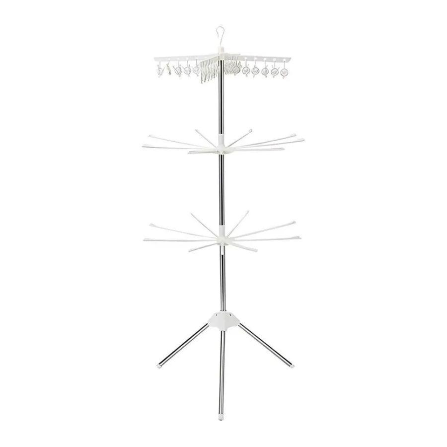 Tendedero De Ropa Rotativo Vertical 3 Niveles 24 Palillos-4