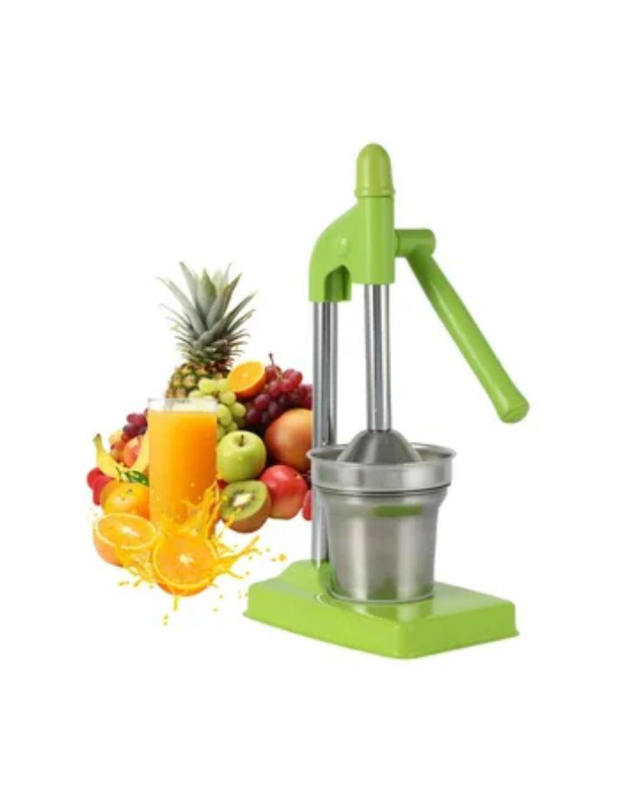 Exprimidor Metálico Manual Extractor De Jugos Verde-3