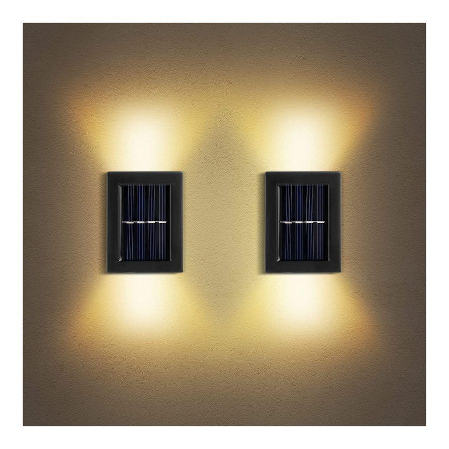 Pack 2 Luces Solares Foco Doble Para Exteriores -5