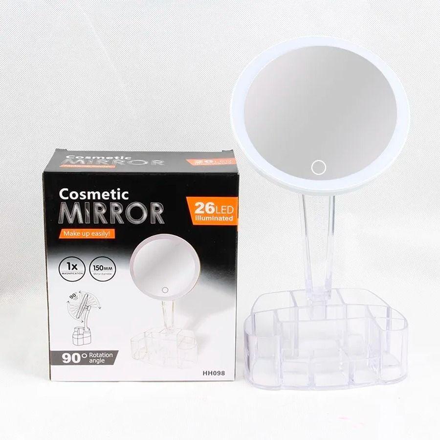 Espejo Organizador De Maquillaje 26 Led 90° Recargable-3
