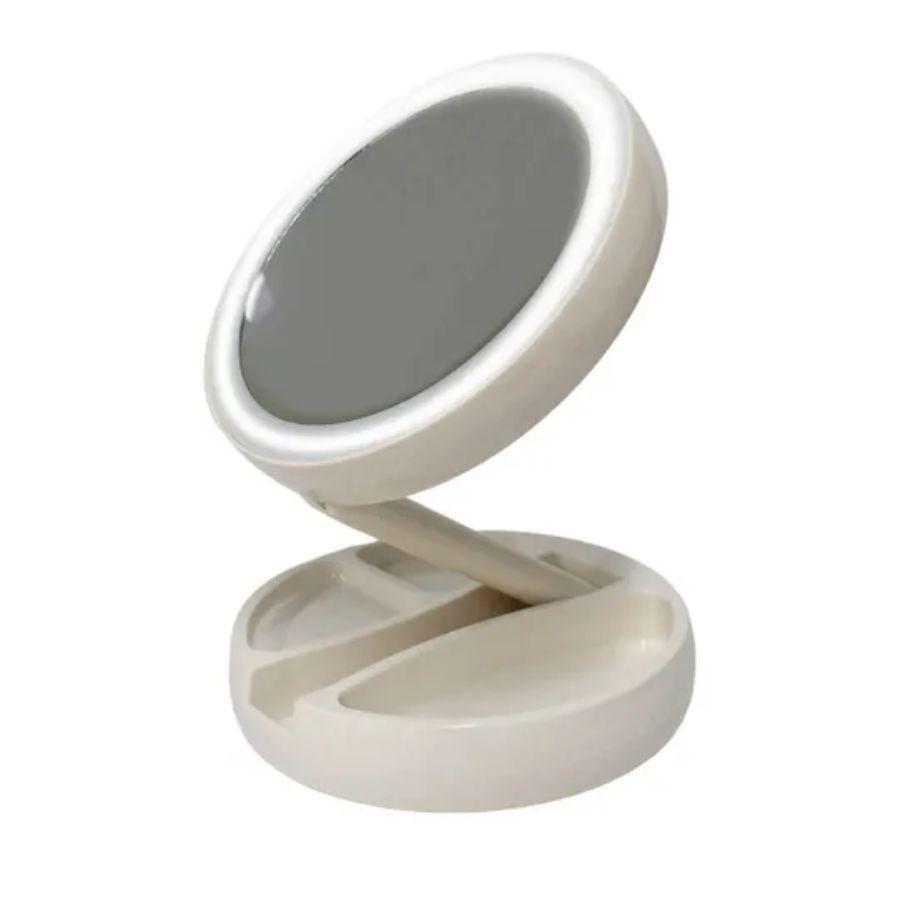 Espejo LED Con Doble Cara Plegable Para Maquillaje -4
