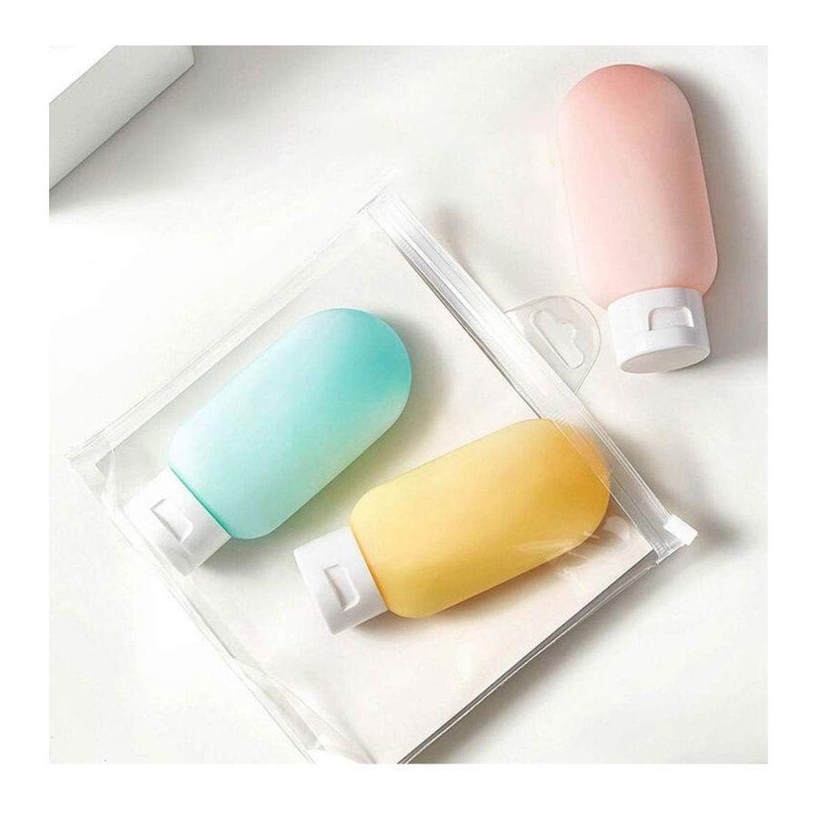 Set 3 Botellas Silicona Recargables Para Viajeros  60 ml-2