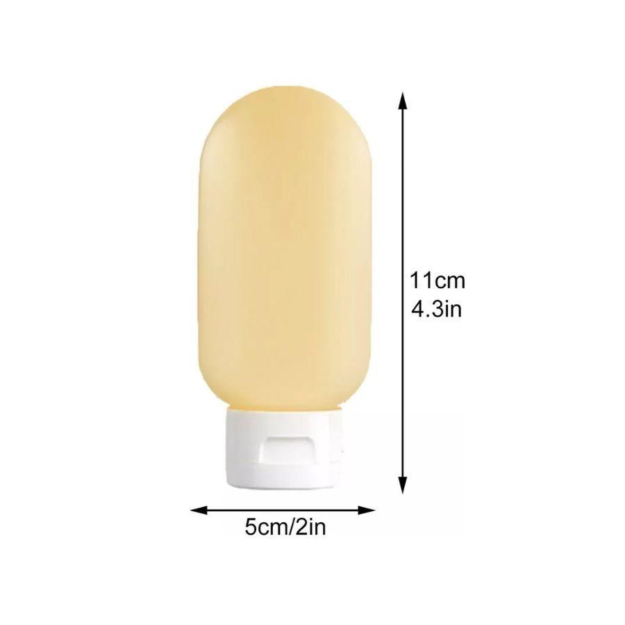 Set 3 Botellas Silicona Recargables Para Viajeros  60 ml-3