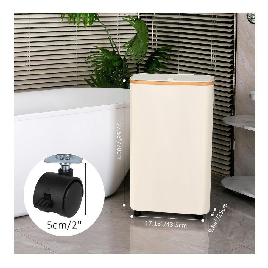 Cesto Ropa Sucia 75L Con Tapa Bolsa Extraible -3